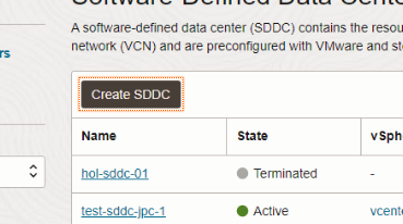 Create SDDC